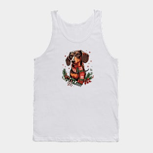 dachshund Christmas Tank Top